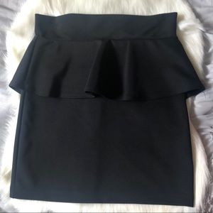 2 for $10 Black Peplum Skirt